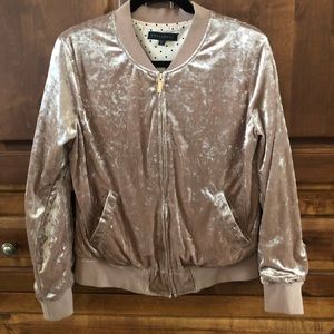 Sanctuary Crushed Velvet Bomber Jacket